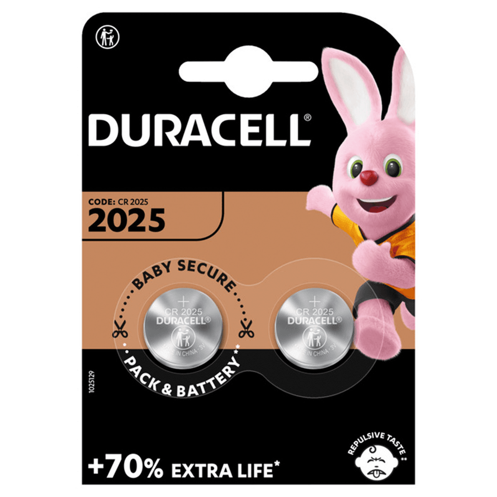 Duracell Lithium Knapcellebatterier - CR2025