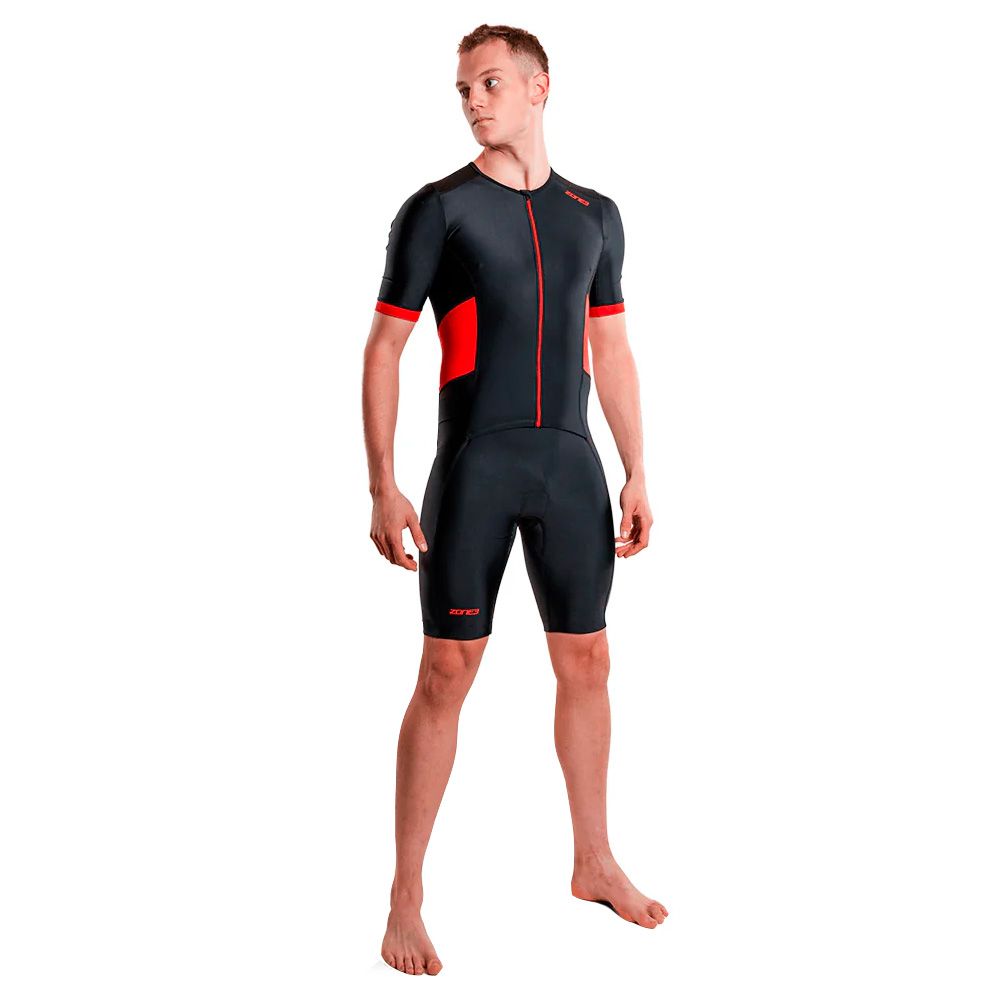 ZONE3 Activate Short Sleeve Full Zip Trisuit - Mænd